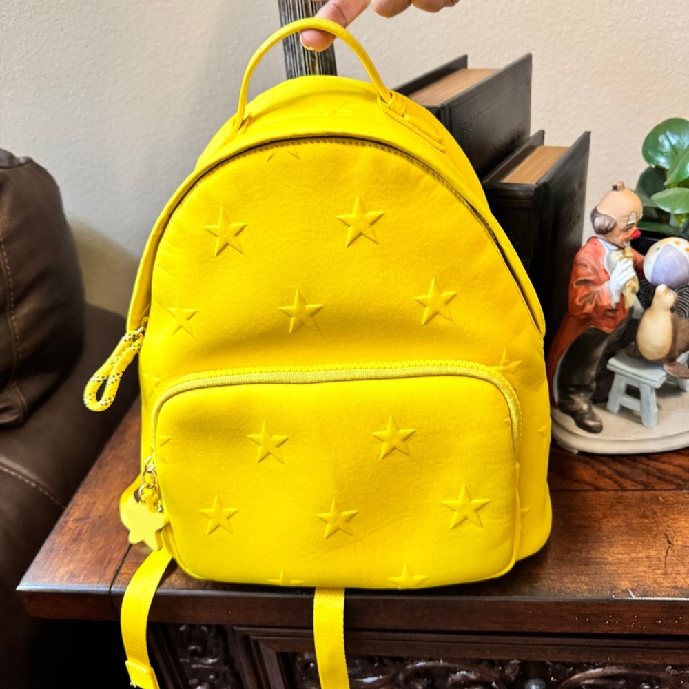 “Tonmy Hilfiger Sports” Yellow Star-Patterned Small Backpack